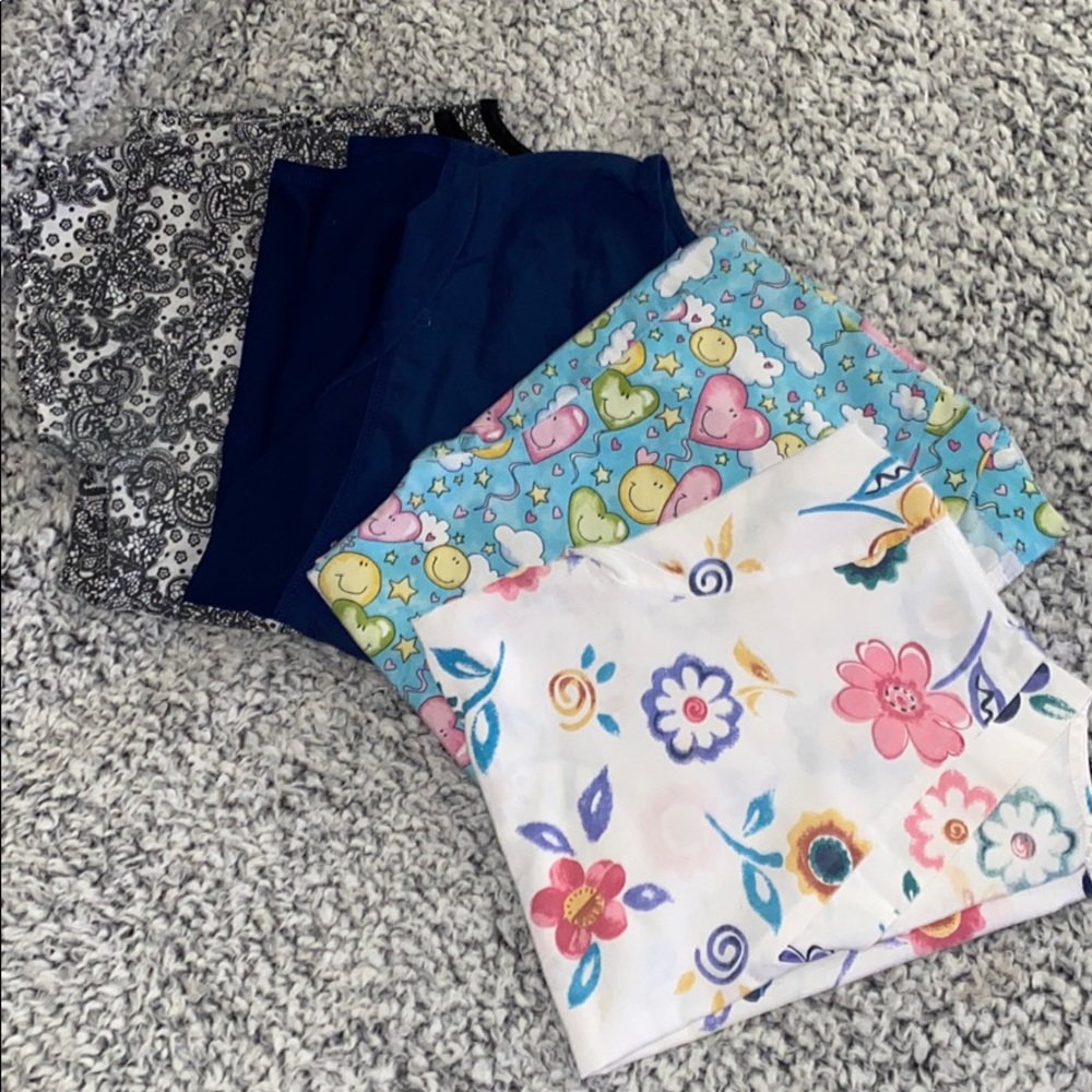 Printed Scrub Tops